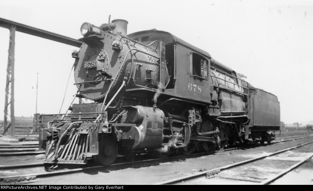 CNJ 2-8-0C #678 - Central RR of New Jersey